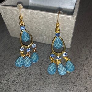 Blue Sparkle Earrings.